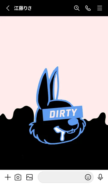 [LINE着せ替え] ダーティ ラビット 108の画像2