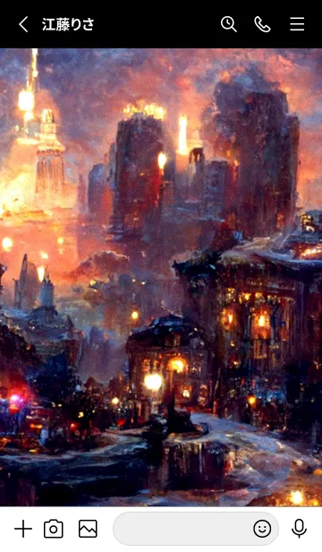 [LINE着せ替え] クリスマスの街並み #2_11。の画像2