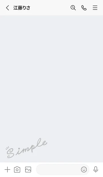 [LINE着せ替え] Simple Lines-grey blue. white Jの画像2