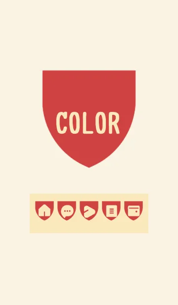 [LINE着せ替え] beige color X03の画像1