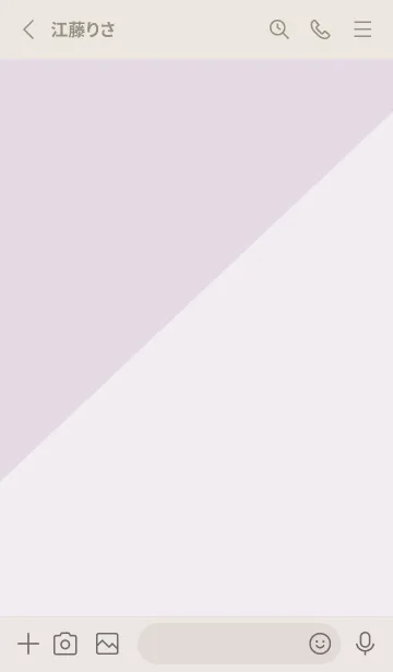 [LINE着せ替え] 2色半分 パープル4の画像2