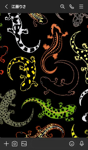 [LINE着せ替え] イモリの着せかえの画像2