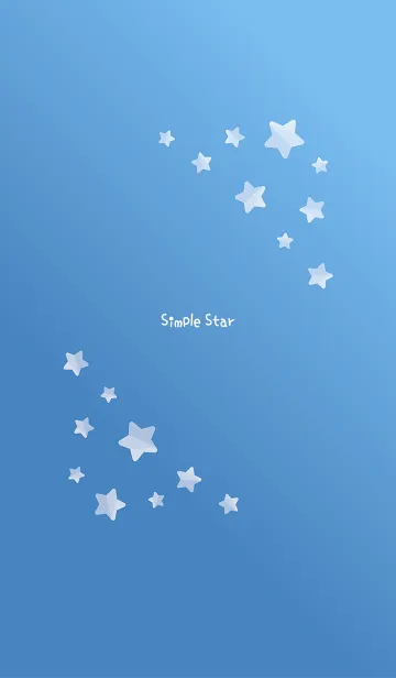 [LINE着せ替え] Simple Star☆ペールブルーの画像1