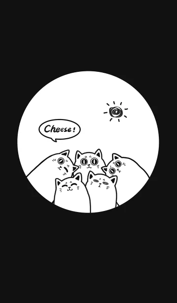 [LINE着せ替え] Meow...Cheese！-Black Jの画像1