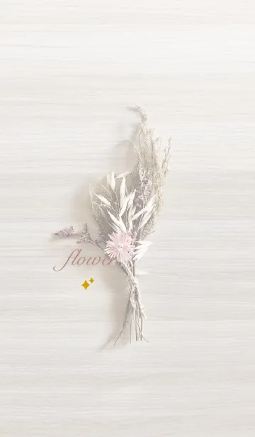 [LINE着せ替え] 花 キラキラ<ピンク>の画像1