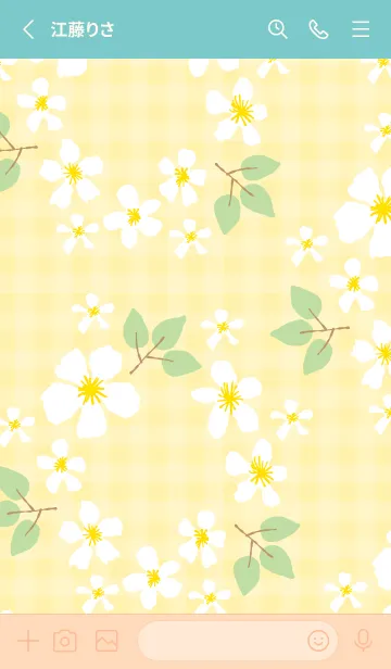 [LINE着せ替え] かわいい花輪18の画像2