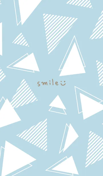 [LINE着せ替え] かわいい白三角3の画像1