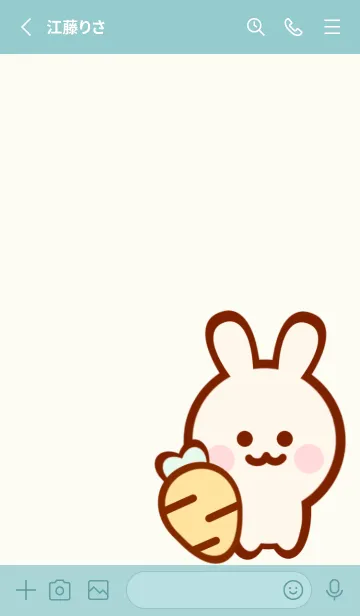 [LINE着せ替え] Happy bunny Happy sweetsの画像2