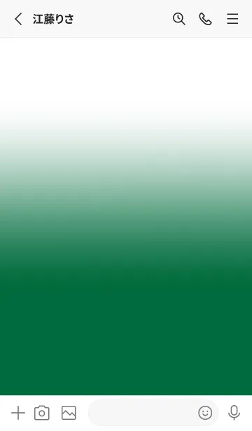 [LINE着せ替え] Cadmium Green & White Theme V.2 (JP)の画像2