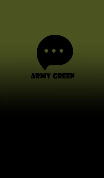 [LINE着せ替え] Black & Army Green Theme V3 (JP)の画像1