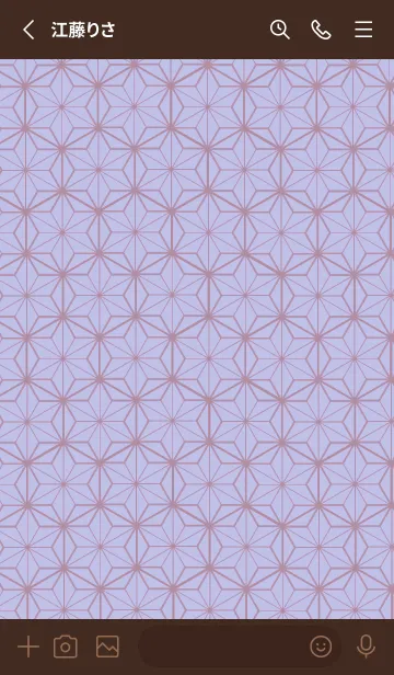 [LINE着せ替え] 和柄ー麻の葉ー87の画像2