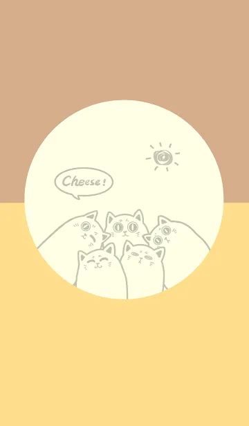 [LINE着せ替え] Meow...Cheese！-Orange.LightYellowOrangeJの画像1