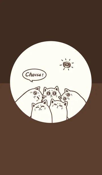 [LINE着せ替え] Meow...Cheese！-Chocolate Jの画像1