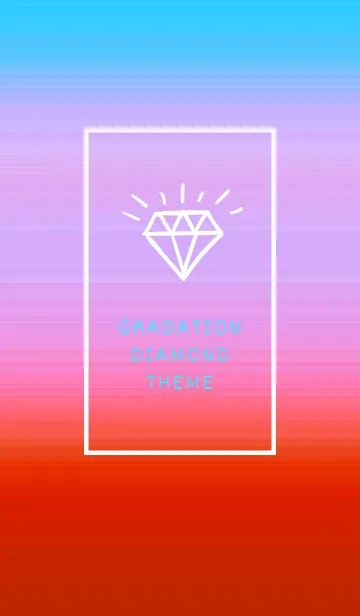 [LINE着せ替え] グラデーション ダイアモンド  173の画像1