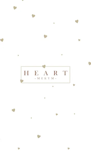 [LINE着せ替え] HEART BEIGE-SIMPLE.MEKYMの画像1