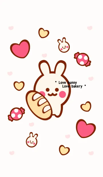 [LINE着せ替え] Happy bunny Happy bakeryの画像1