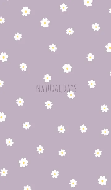 [LINE着せ替え] NATURAL DAYS -dusty purple-の画像1