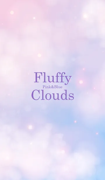 [LINE着せ替え] Fluffy Clouds Pink&Blue-MEKYM 11の画像1