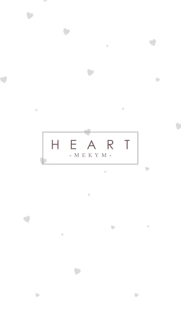 [LINE着せ替え] HEART GRAY-SIMPLE.MEKYMの画像1