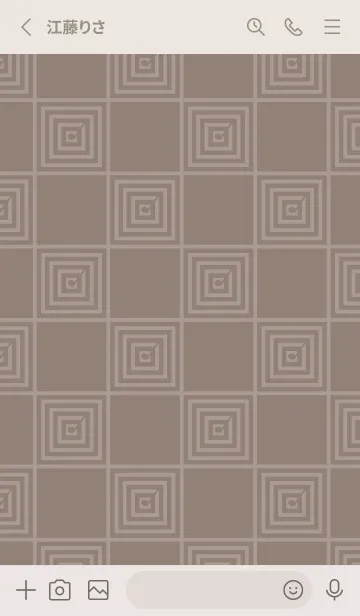 [LINE着せ替え] 和音 市松模様と音符 江戸鼠の画像2