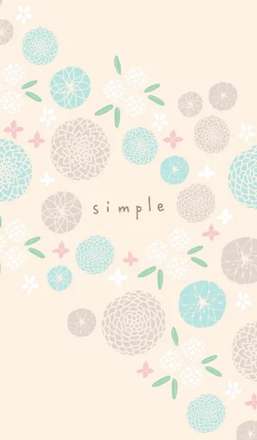 [LINE着せ替え] まんまる花 かわいい19の画像1