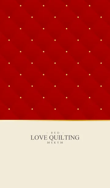 [LINE着せ替え] LOVE QUILTING RED 15の画像1