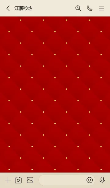 [LINE着せ替え] LOVE QUILTING RED 15の画像2