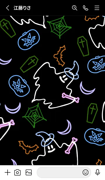 [LINE着せ替え] ネオンカラー ハローウィン 20の画像2