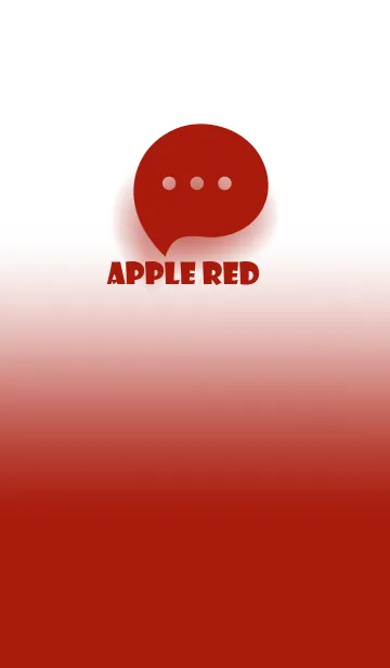 [LINE着せ替え] Apple Red & White Theme V.3 (JP)の画像1