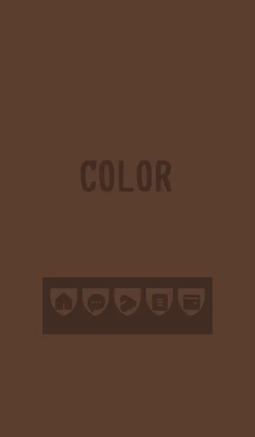 [LINE着せ替え] brown color X01の画像1