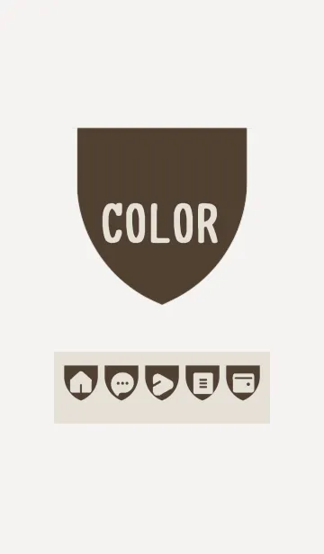 [LINE着せ替え] brown color X03の画像1