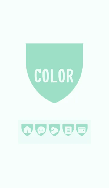 [LINE着せ替え] green color X05の画像1