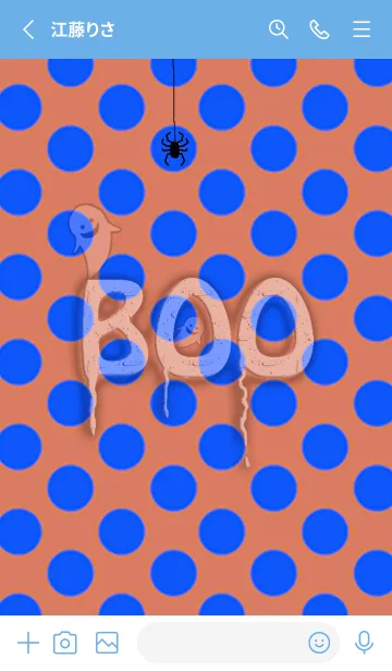 [LINE着せ替え] Boo！水玉ハッピーハロウィン #92の画像2