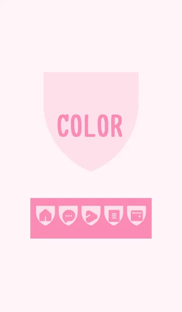 [LINE着せ替え] pink color X01の画像1