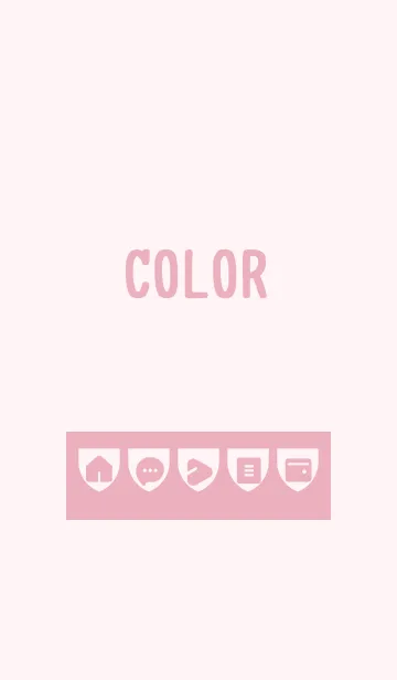 [LINE着せ替え] pink color X05の画像1