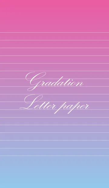 [LINE着せ替え] Gradation Letter paper - Blueberry -の画像1