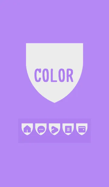 [LINE着せ替え] purple color X01の画像1