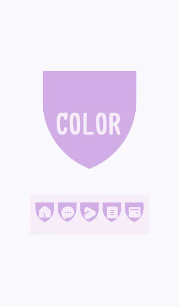 [LINE着せ替え] purple color X02の画像1