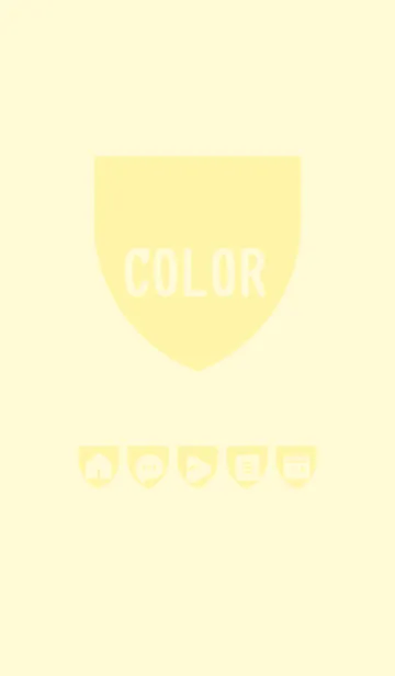 [LINE着せ替え] yellow color X05の画像1