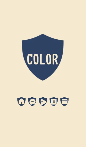 [LINE着せ替え] beige color Y05の画像1