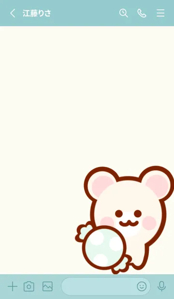 [LINE着せ替え] Cute bear Cute sweetsの画像2