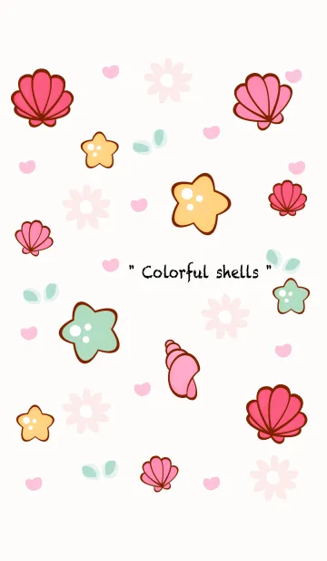 [LINE着せ替え] Colorful shells 3の画像1