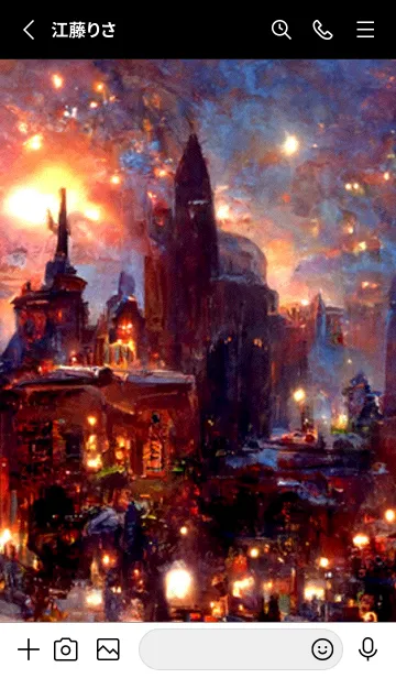 [LINE着せ替え] クリスマスの街 #3_10。の画像2