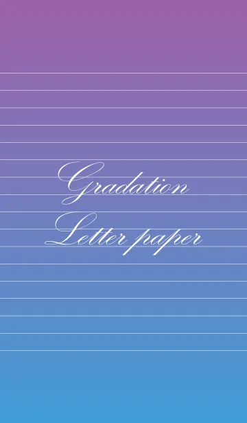 [LINE着せ替え] Gradation Letter paper - Sumire -の画像1