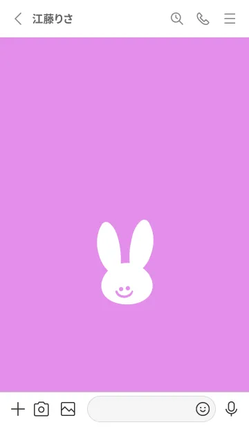 [LINE着せ替え] ホワイト ラビット 24の画像2