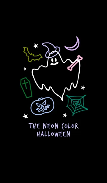 [LINE着せ替え] ネオンカラー ハローウィン 21の画像1