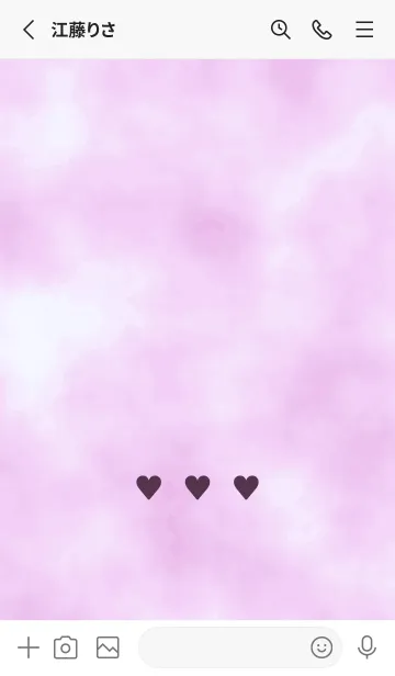 [LINE着せ替え] ♥♥♥17の画像2