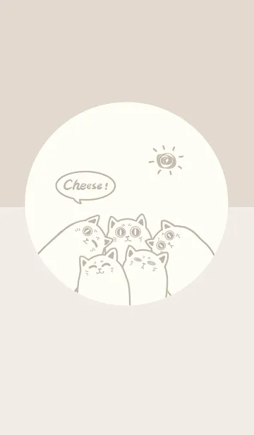 [LINE着せ替え] Meow..Cheese！-LightGreyOrange.LightGreyJの画像1