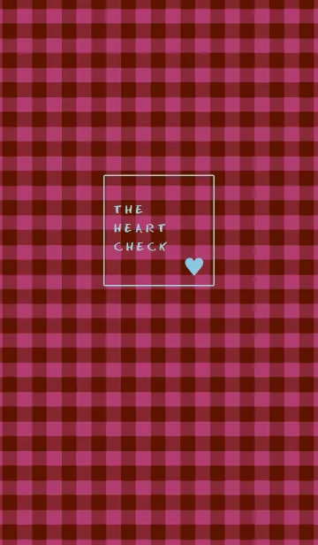 [LINE着せ替え] ザ ハート チェック 302の画像1