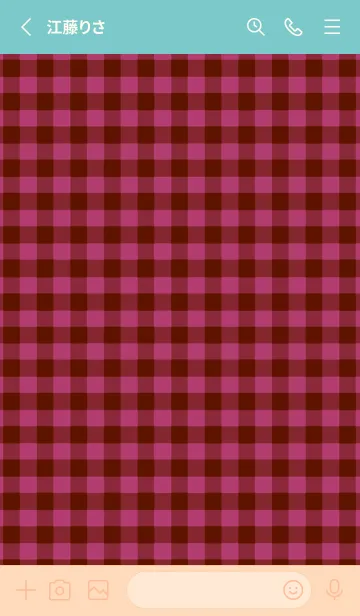 [LINE着せ替え] ザ ハート チェック 302の画像2